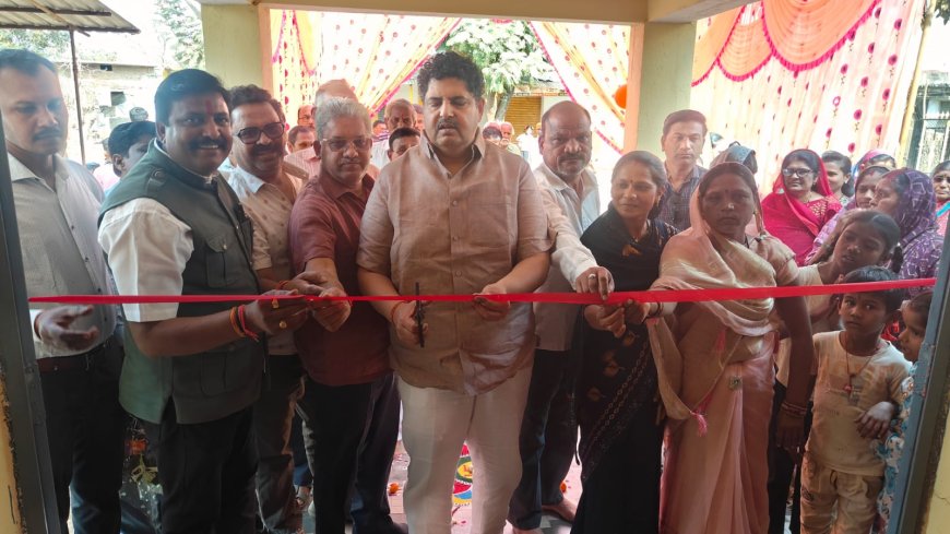 मोगर्रा येथे नवे ग्रामपंचायत भवन तसेच 1 कोटी 90 लाखांच्या विविध विकासकामांचे लोकार्पण व भूमिपूजन सम्पन्न