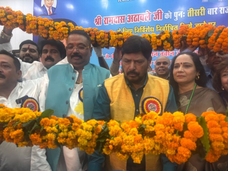 पंतप्रधान नरेंद्र मोदी यांच्या नेतृत्वाखाली बाबासाहेबांच्या स्वप्नातील भारताची उभारणी होत आहे - केंद्रीय राज्यमंत्री ना.रामदास आठवले