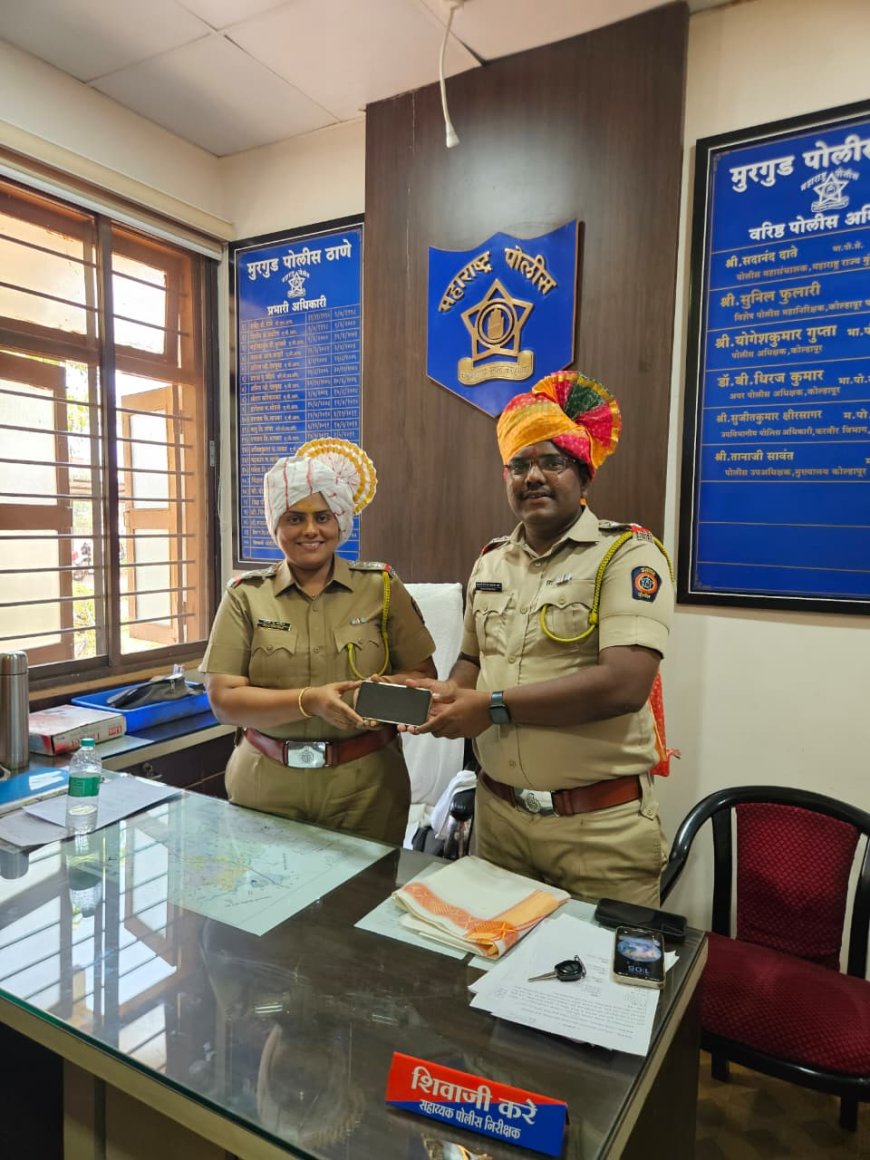 कर्तव्यदक्ष महिला अधिकारी क्रांती पाटील यांची मुरगूड पोलीस ठाण्यात एंट्री