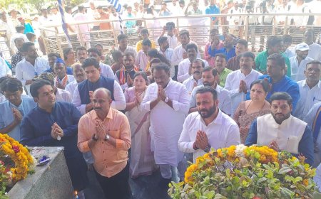 सोलापुरात डॉ बाबासाहेब आंबेडकर जयंती उत्साहात : पालकमंत्री जयकुमार गोरे यांच्या हस्ते अभिवादन