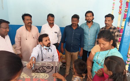 डॉ बाबासाहेब आंबेडकर जयंती निमित्त मलिकपेठ येथे भव्य स्त्री व बालरोग तपासणी शिबिर