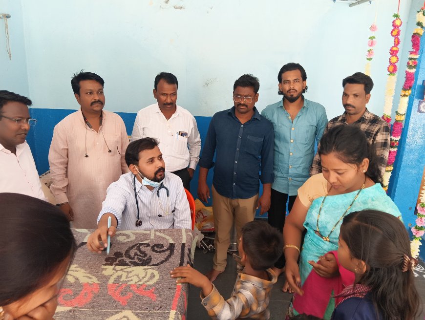 डॉ बाबासाहेब आंबेडकर जयंती निमित्त मलिकपेठ येथे भव्य स्त्री व बालरोग तपासणी शिबिर