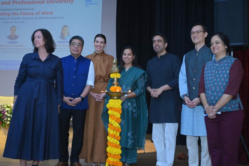 केंद्रीय मंत्री जयंत चौधरी यांच्या हस्ते लिंगभाव समावेशनावरील आशियातील पहिल्या युनेस्को अध्यासनाचे उद्घाटन