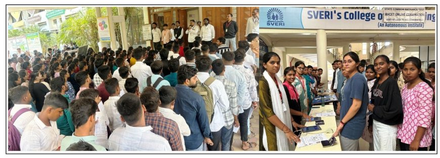 स्वेरीत एमएचटी-सीईटी परीक्षा सुरळीत सुरु