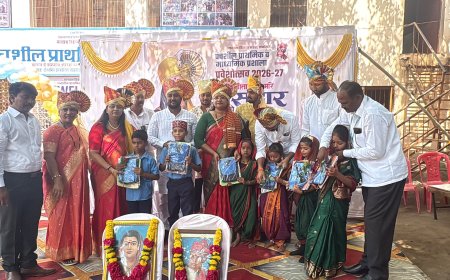 पंचशील प्राथमिक व माध्यमिक प्रशालेत प्रवेशोत्सव मोठ्या उत्साहात संपन्न