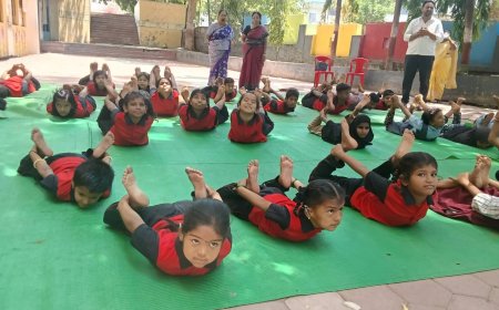 एन.ए.बी. संचलित ममता मूकबधिर विद्यालय व राजीव गांधी मेमोरियल स्कूल फॉर द ब्लाइंड येथे आंतरराष्ट्रीय योग दिन उत्साहात संपन्न