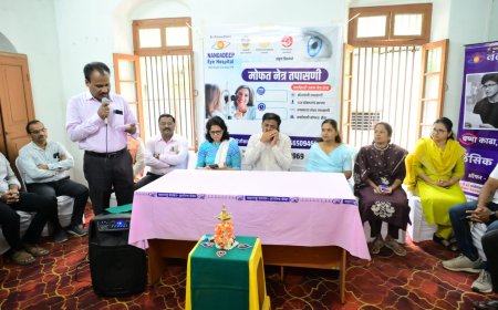महापालिकेच्या वर्धापन दिन सप्ताहानिमित्त नेत्र तपासणी शिबिर उत्साहात संपन्न