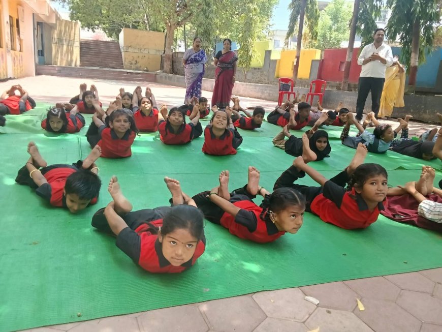 एन.ए.बी. संचलित ममता मूकबधिर विद्यालय व राजीव गांधी मेमोरियल स्कूल फॉर द ब्लाइंड येथे आंतरराष्ट्रीय योग दिन उत्साहात संपन्न