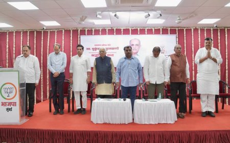 भाजप मुंबईकडून स्व. मुकुंदराव कुलकर्णी यांना श्रद्धांजली अर्पण