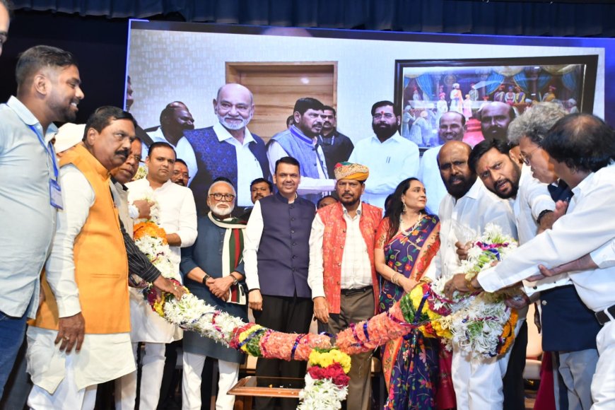 रामदास आठवले यांच्या केंद्रीय राज्यमंत्री पदाच्या दशकपूर्तीनिमित्त भव्य सत्कार