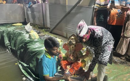 पनवेलमध्ये ११ हजार २८० गौरी गणपतींचे शांततेत विसर्जन
