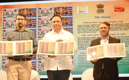लोककलेतील श्रीगणेश टपाल तिकिटाचा वापर करण्याचे आवाहन