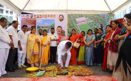 उन्नती गार्डनमध्ये खुल्या रंगमंचाचे भूमिपूजन