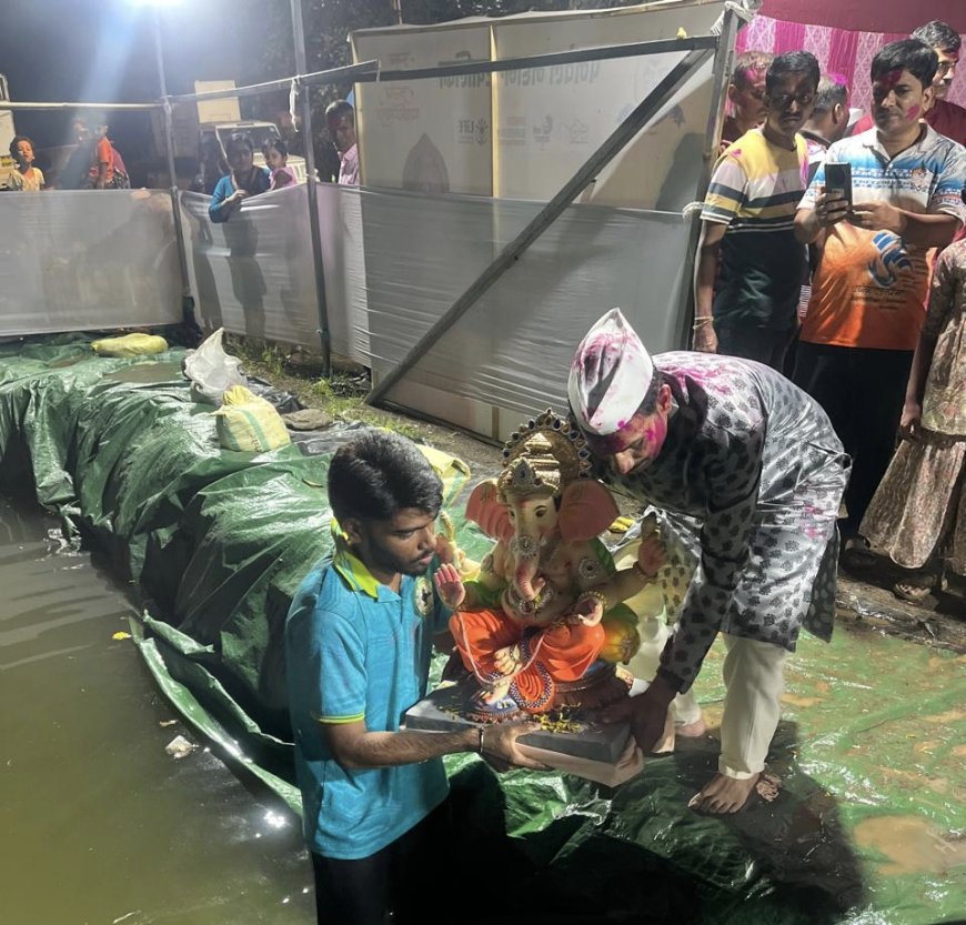 पनवेलमध्ये ११ हजार २८० गौरी गणपतींचे शांततेत विसर्जन