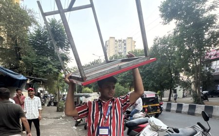 पनवेलमध्ये अतिक्रमणावर कारवाई