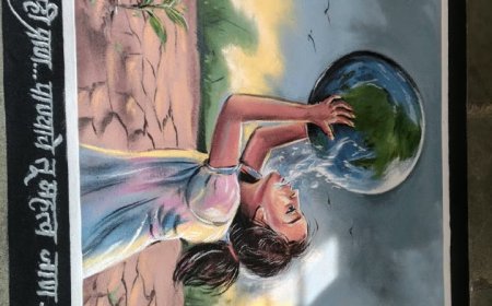 इचलकरंजीत रांगोळी स्पर्धेला उत्स्फूर्त प्रतिसाद