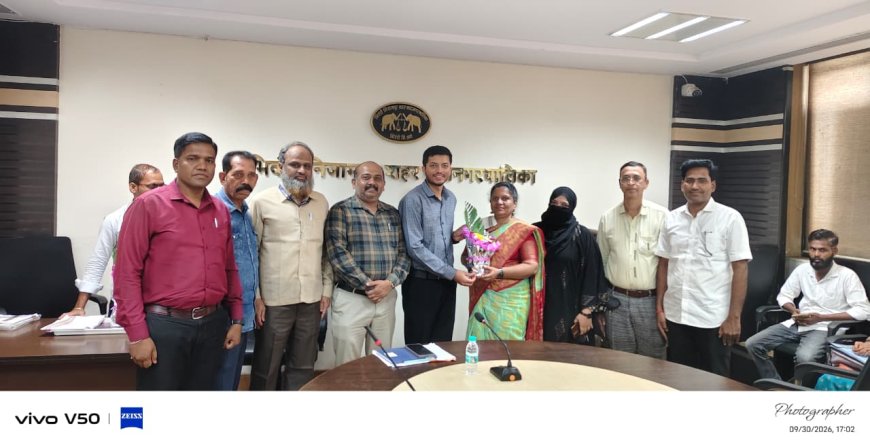 भिवंडी महापालिकेच्या सहा कर्मचाऱ्यांना निरोप