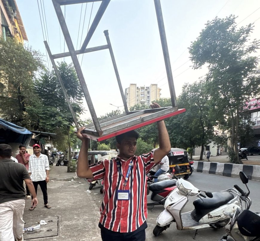 पनवेलमध्ये अतिक्रमणावर कारवाई