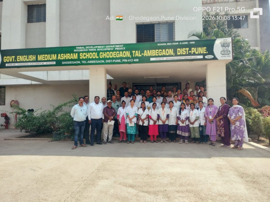 घोडेगावच्या आदिवासी मुलींच्या वसतिगृहात खुले ग्रंथालय उपक्रम